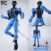 9L3D Lucky 13 Invincible Boy Conquer Omni Action Figure 3D Printed Anime Model Multi-Jointed Poseable Collectible Toy Gift Fan