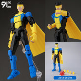 9L3D Lucky 13 Invincible Boy Conquer Omni Action Figure 3D Printed Anime Model Multi-Jointed Poseable Collectible Toy Gift Fan
