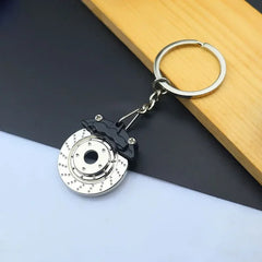Creative Mini Auto Parts Car Wheel Keychain Auto Enthusiast Metal Keyring Accessories Key Ring Chain for Men Woman Lover Gift