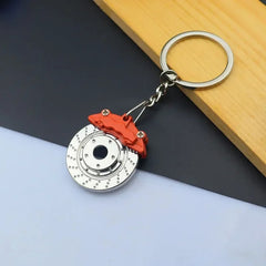 Creative Mini Auto Parts Car Wheel Keychain Auto Enthusiast Metal Keyring Accessories Key Ring Chain for Men Woman Lover Gift