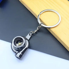 Creative Mini Auto Parts Car Wheel Keychain Auto Enthusiast Metal Keyring Accessories Key Ring Chain for Men Woman Lover Gift
