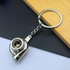 Creative Mini Auto Parts Car Wheel Keychain Auto Enthusiast Metal Keyring Accessories Key Ring Chain for Men Woman Lover Gift
