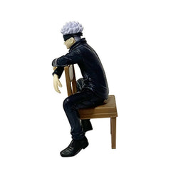 Anime Sitting Action Figure Gojo Style PVC Model Chair Break Time Decoration Toy Gift 11cm 14cm