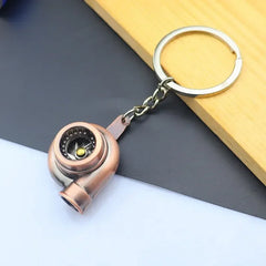 Creative Mini Auto Parts Car Wheel Keychain Auto Enthusiast Metal Keyring Accessories Key Ring Chain for Men Woman Lover Gift