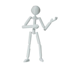 Multi Jointed Stickman Action Figure Movable 3D Printed Mannequin Model Poseable Doll Toy Gift UK