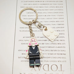 2pcs Beautiful Handmade 3D Cartoon Spider Gwen Couple Keychain Matching Anime Keyring Charms for Lovers Backpack Christmas Gifts