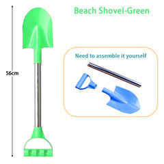 Children Beach Shovel 56cm Stainless Steel Pointed Shovel Toy Sand Snow Thickened Play House Beach Shovel Outdoor Toys Kids Gift