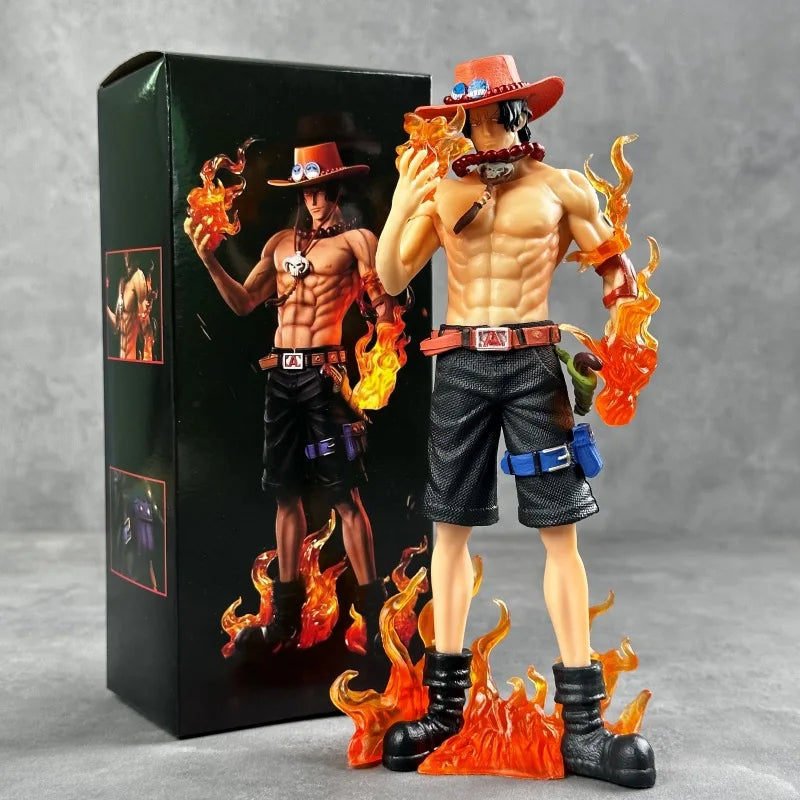 Figure One Piece DX10th Anniversary Fire Fist Escal D Ace Ruffy Brother Spielzeug Japan Anime Sammlerfiguren PVC Modell Spielzeug