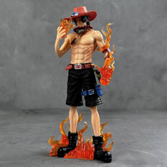 Figure One Piece DX10th Anniversary Fire Fist Escal D Ace Ruffy Brother Spielzeug Japan Anime Sammlerfiguren PVC Modell Spielzeug