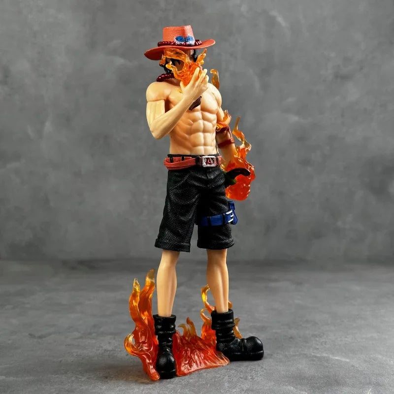 Figure One Piece DX10th Anniversary Fire Fist Escal D Ace Ruffy Brother Spielzeug Japan Anime Sammlerfiguren PVC Modell Spielzeug
