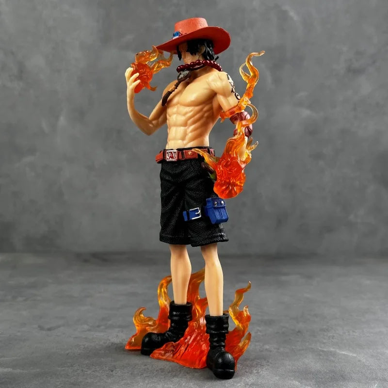 Figure One Piece DX10th Anniversary Fire Fist Escal D Ace Ruffy Brother Spielzeug Japan Anime Sammlerfiguren PVC Modell Spielzeug