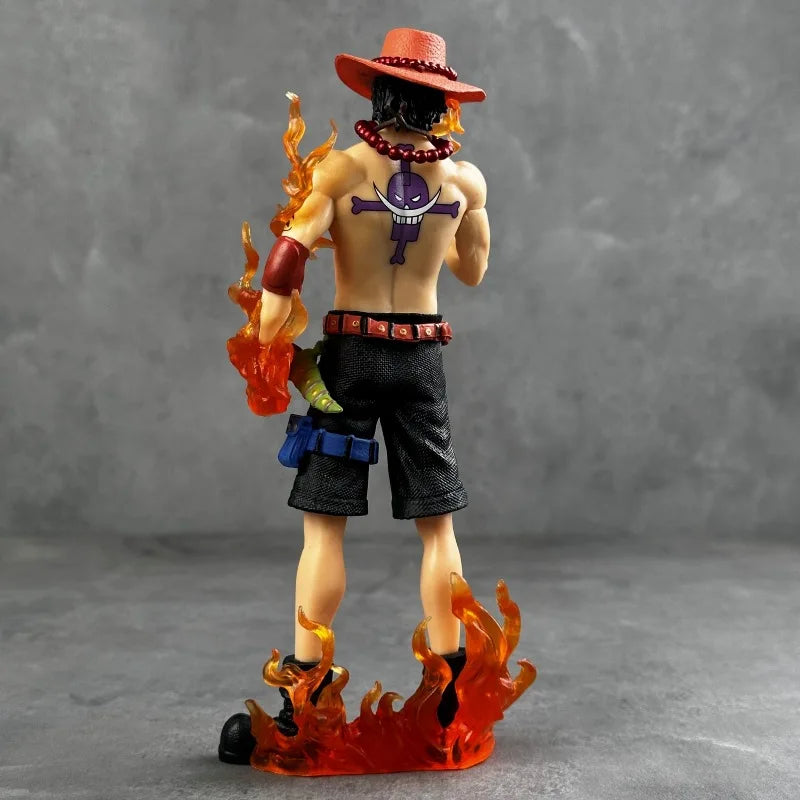 Figure One Piece DX10th Anniversary Fire Fist Escal D Ace Ruffy Brother Spielzeug Japan Anime Sammlerfiguren PVC Modell Spielzeug