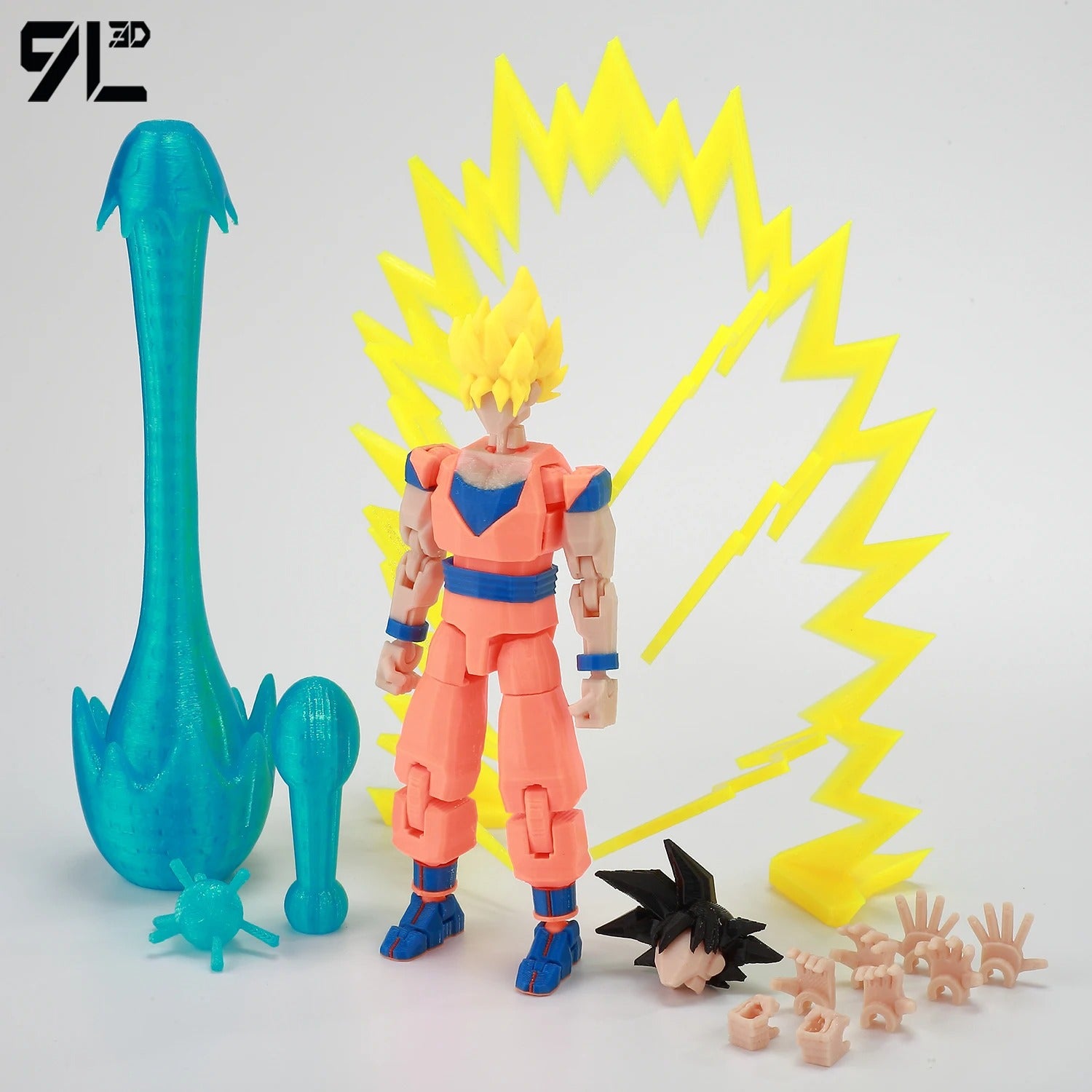 9L3D Printed Dragon Ball Son Goku Vegeta Beerus Frieza Anime Lucky13 Dummy13 Titan13 Action Figures Multi-Jointed Movable Toys