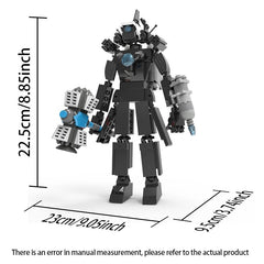 MOC Skibidi Toilet Building Blocks Set Titan Speakerman Cameraman Tvman Bricks DIY Model Toys For Kid New Year Birthday Gifts
