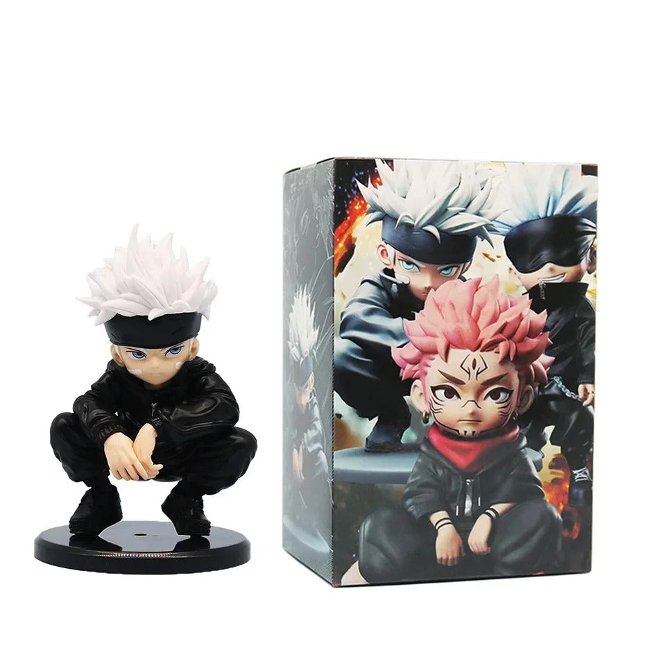 Jujutsu Kaisen Figure Itadori Yuji Gojo Satori Fushiguro Megumi Kugisaki Kawaii Toy Car Decoration PVC Model Gift