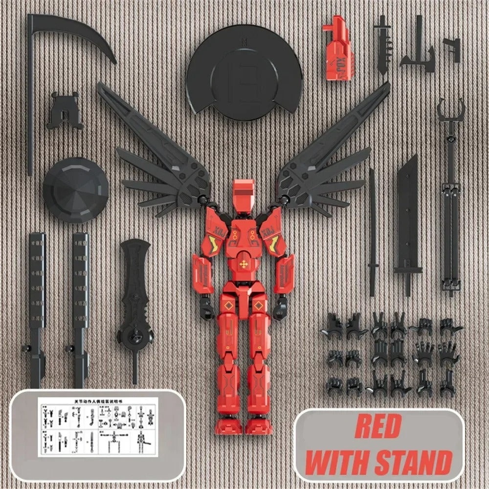 New Mecha Titan 13 Action Figures T13 Figure Multi-Jointed Movable Lucky 13 Action Figure Nova 13 Action Dummy Figure