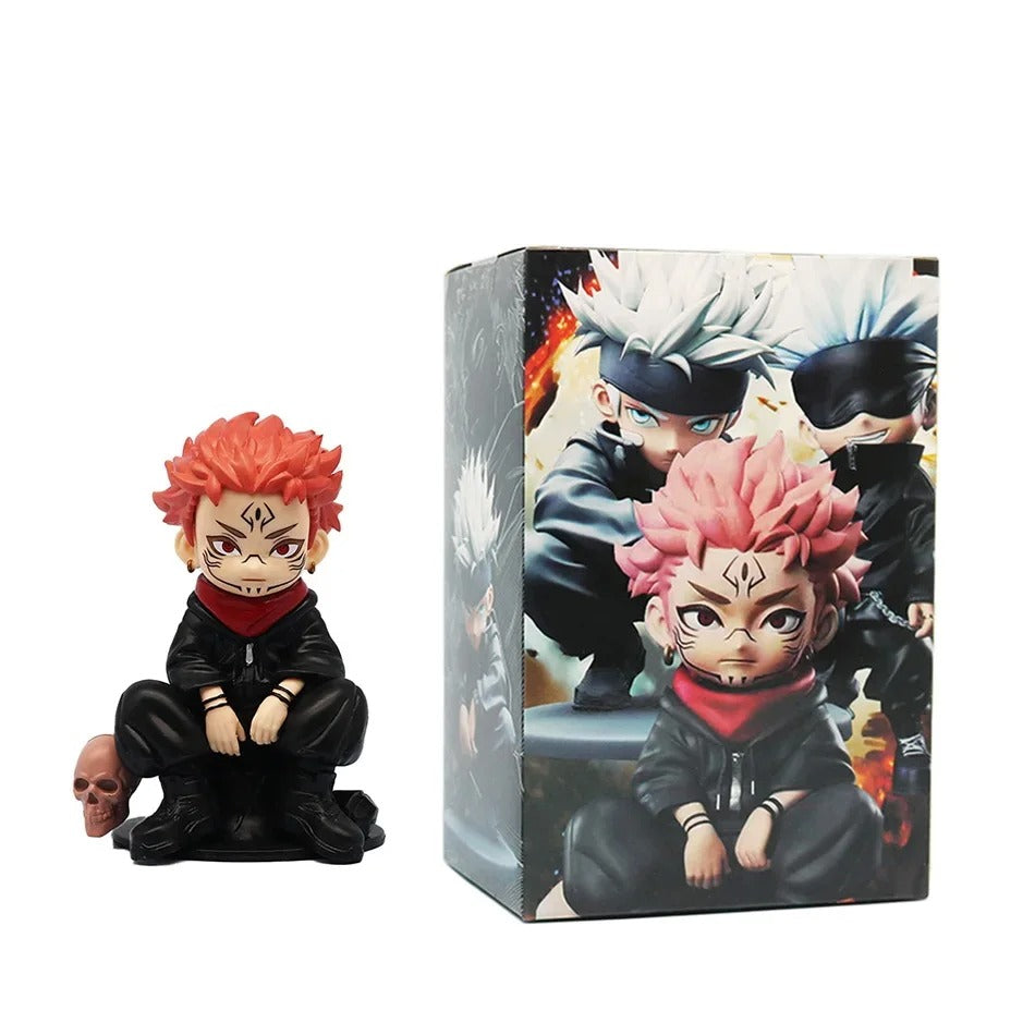 Jujutsu Kaisen Figure Itadori Yuji Gojo Satori Fushiguro Megumi Kugisaki Kawaii Toy Car Decoration PVC Model Gift
