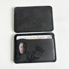 Leather Bat Wallet Personalized Superhero Mask Card Holder Bat ID Heroic Wallet Gift