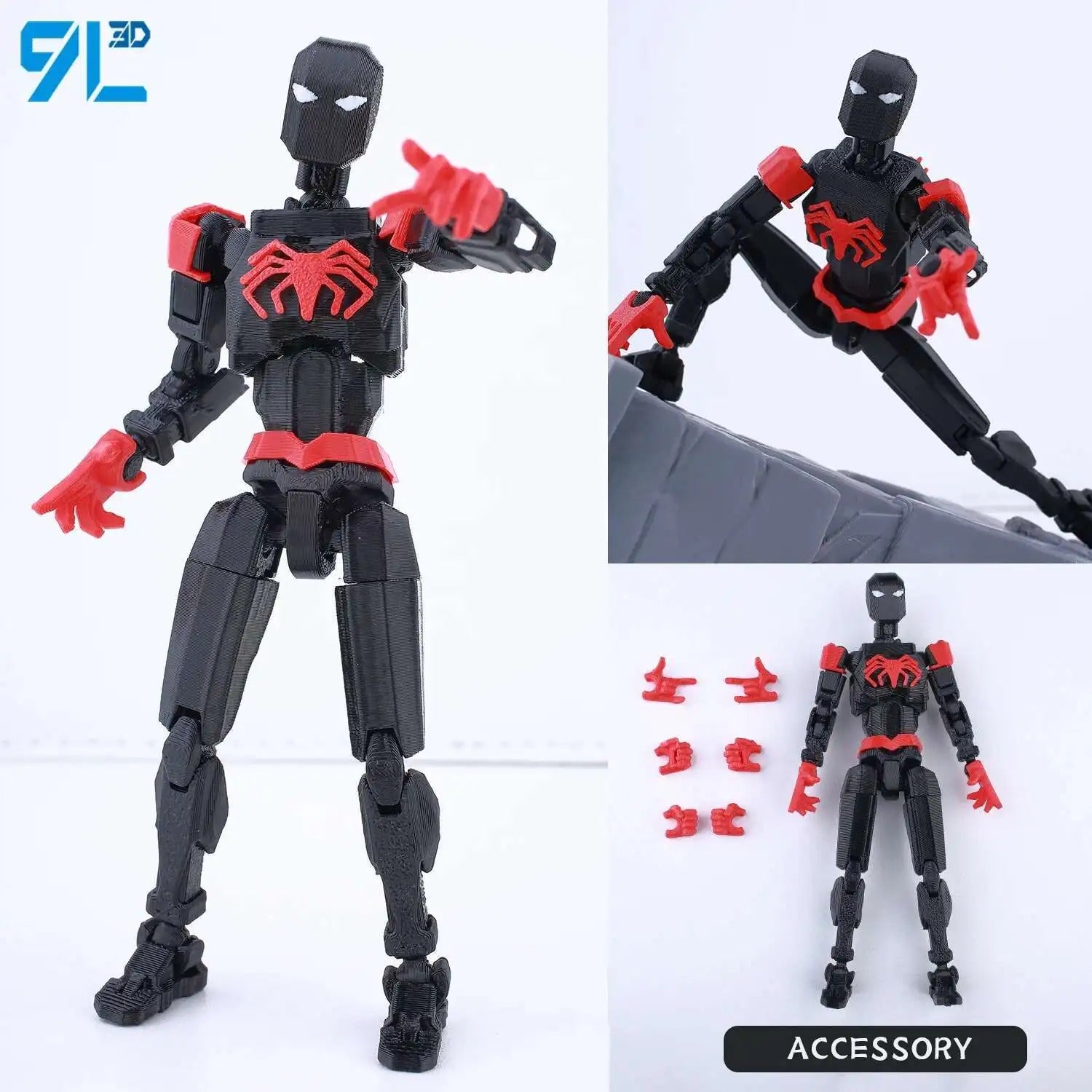 9L3D Printed Deadpool Wolverine Anime Characters Lucky Dummy 13 Action Figures Multi-Jointed Movable Shapeshift Mannequin Toys