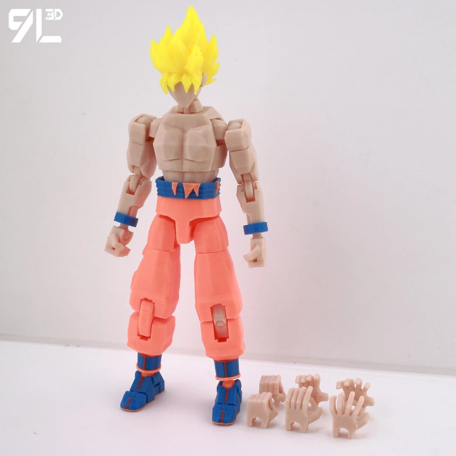 9L3D Printed Dragon Ball Son Goku Vegeta Beerus Frieza Anime Lucky13 Dummy13 Titan13 Action Figures Multi-Jointed Movable Toys
