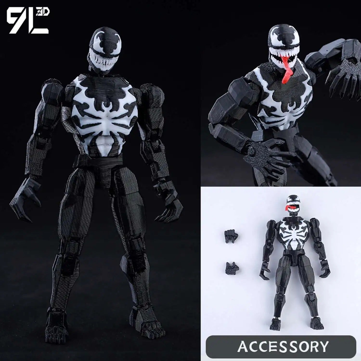 9L3D Printed Deadpool Wolverine Anime Characters Lucky Dummy 13 Action Figures Multi-Jointed Movable Shapeshift Mannequin Toys