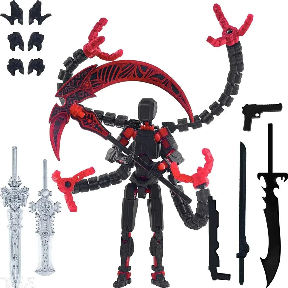 3D Printed Multi Jointed Action Figure Movable Robot Model Poseable Dummy Toy Desktop Collectible Gift UK
