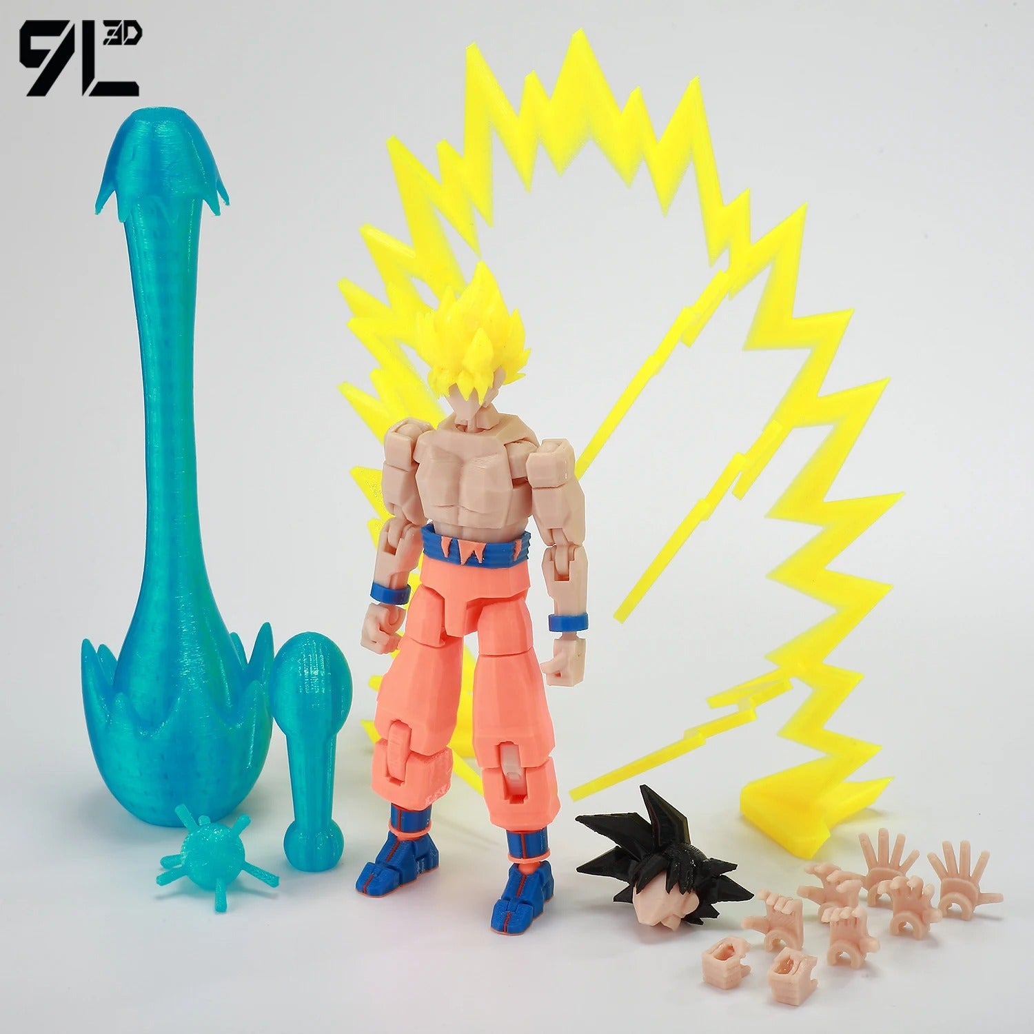 9L3D Printed Dragon Ball Son Goku Vegeta Beerus Frieza Anime Lucky13 Dummy13 Titan13 Action Figures Multi-Jointed Movable Toys