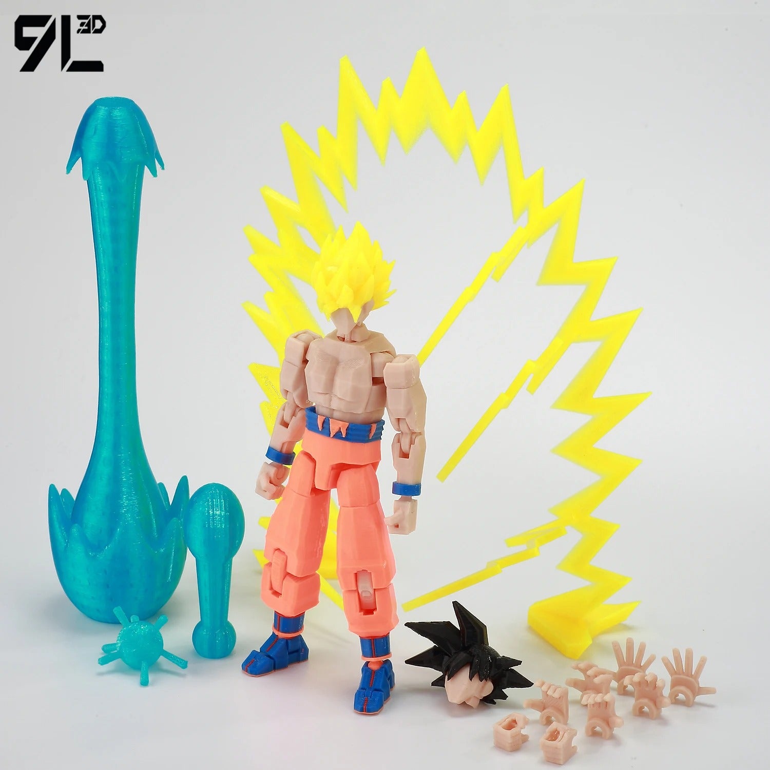 9L3D Printed Dragon Ball Son Goku Vegeta Beerus Frieza Anime Lucky13 Dummy13 Titan13 Action Figures Multi-Jointed Movable Toys