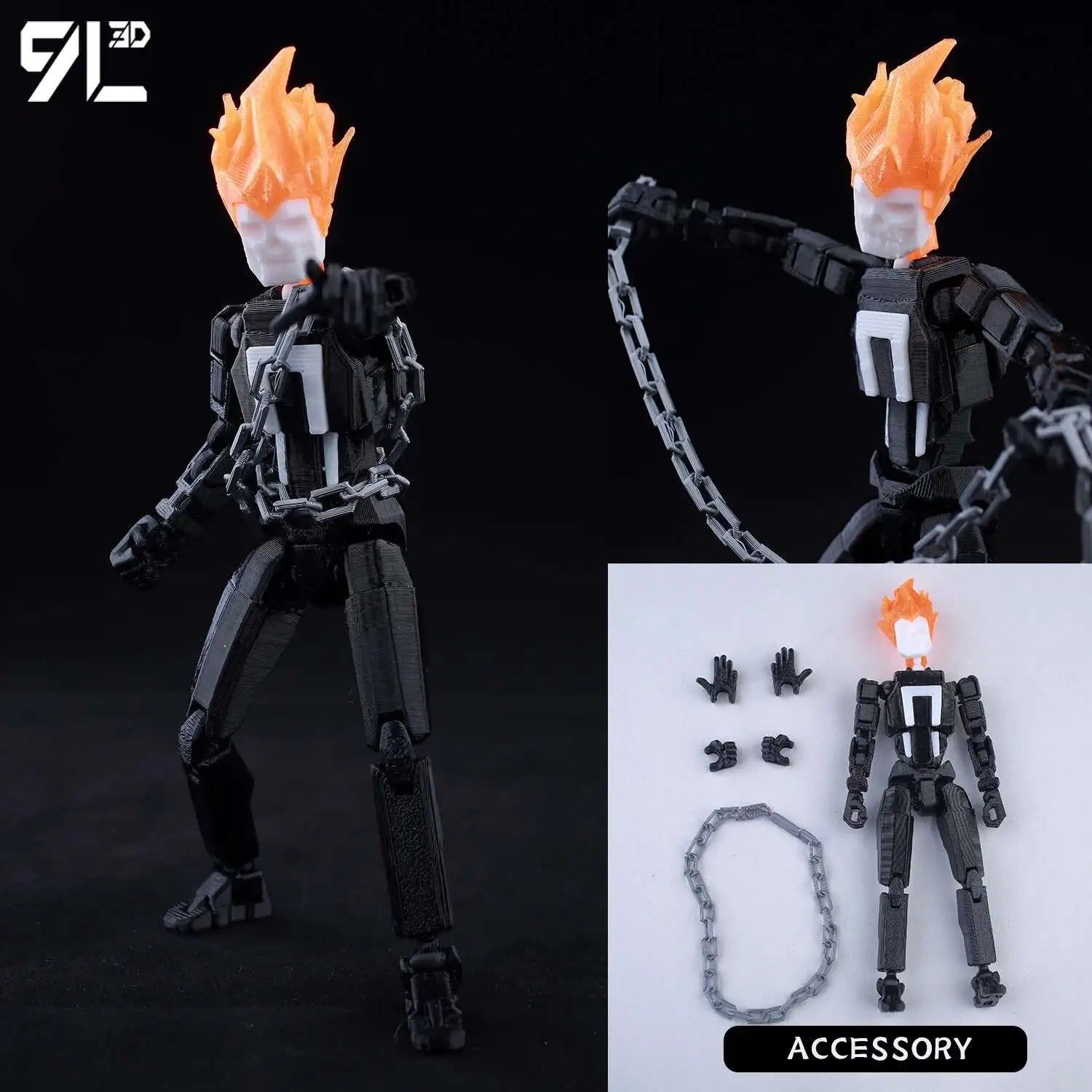 9L3D Printed Deadpool Wolverine Anime Characters Lucky Dummy 13 Action Figures Multi-Jointed Movable Shapeshift Mannequin Toys