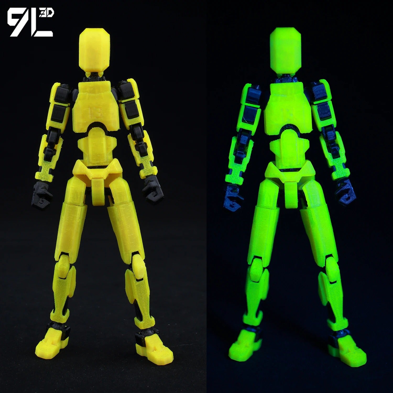 9L3D Printed Lucky Dummy 13 Action Figures Movable Shapeshift Mannequin Toys Parent-Children Games