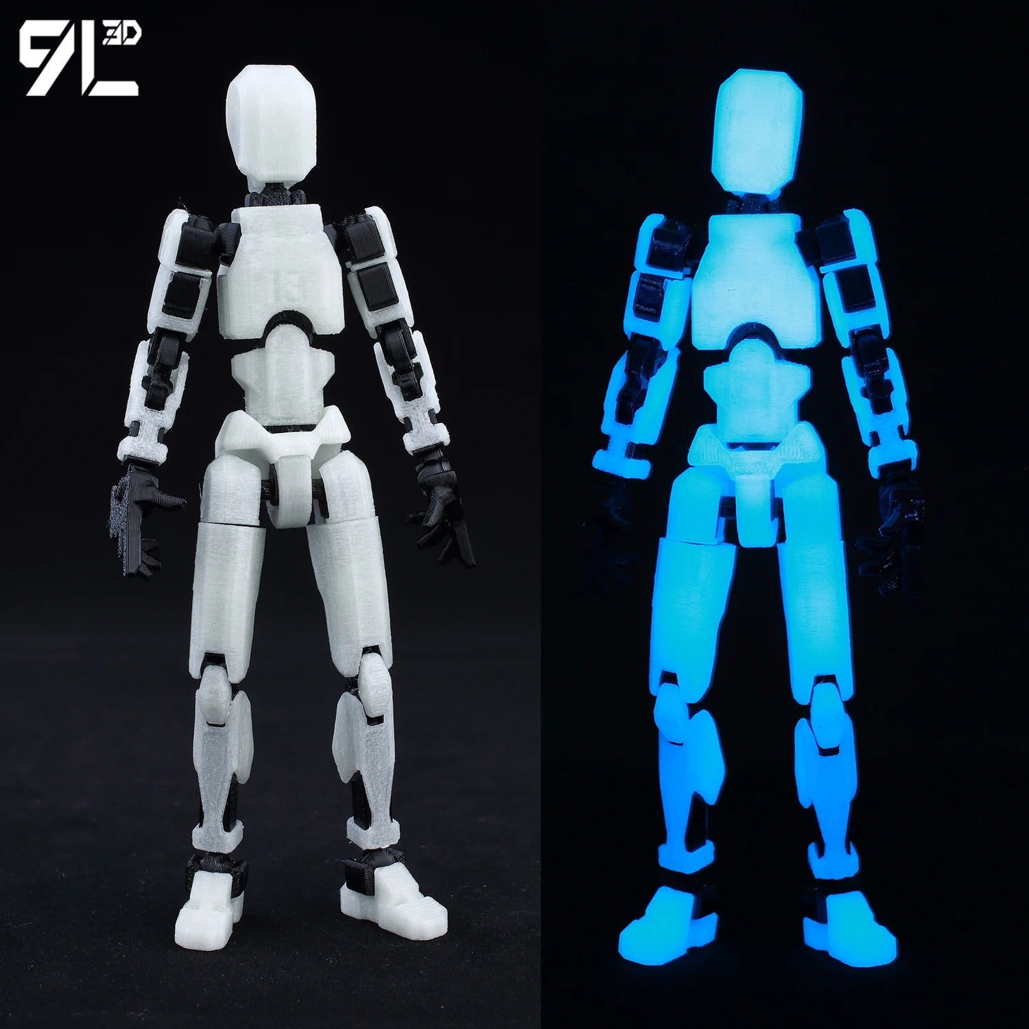 9L3D Printed Lucky Dummy 13 Action Figures Movable Shapeshift Mannequin Toys Parent-Children Games