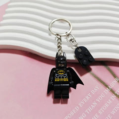 Beautiful Handmade 3D Fairy Star Pink Black Bat Magnetic Keychain Y2k Bow Key Ring Backpack Pendant Couple Keychain Gifts