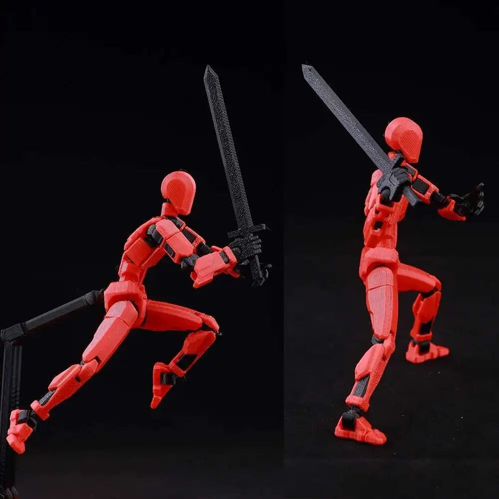 9L3D Printed Lucky Dummy 13 Action Figures Movable Shapeshift Mannequin Toys Parent-Children Games