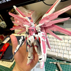 Freshman Freedom Mecha Assembly Model Action Figures Cherry Blossom Color Scheme Children Toy Gift Decorate