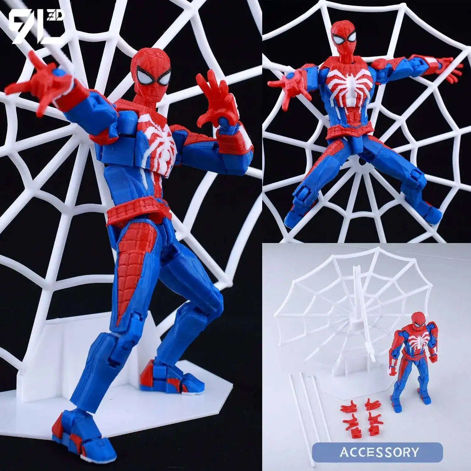 9L3D Printed Deadpool Wolverine Anime Characters Lucky Dummy 13 Action Figures Multi-Jointed Movable Shapeshift Mannequin Toys