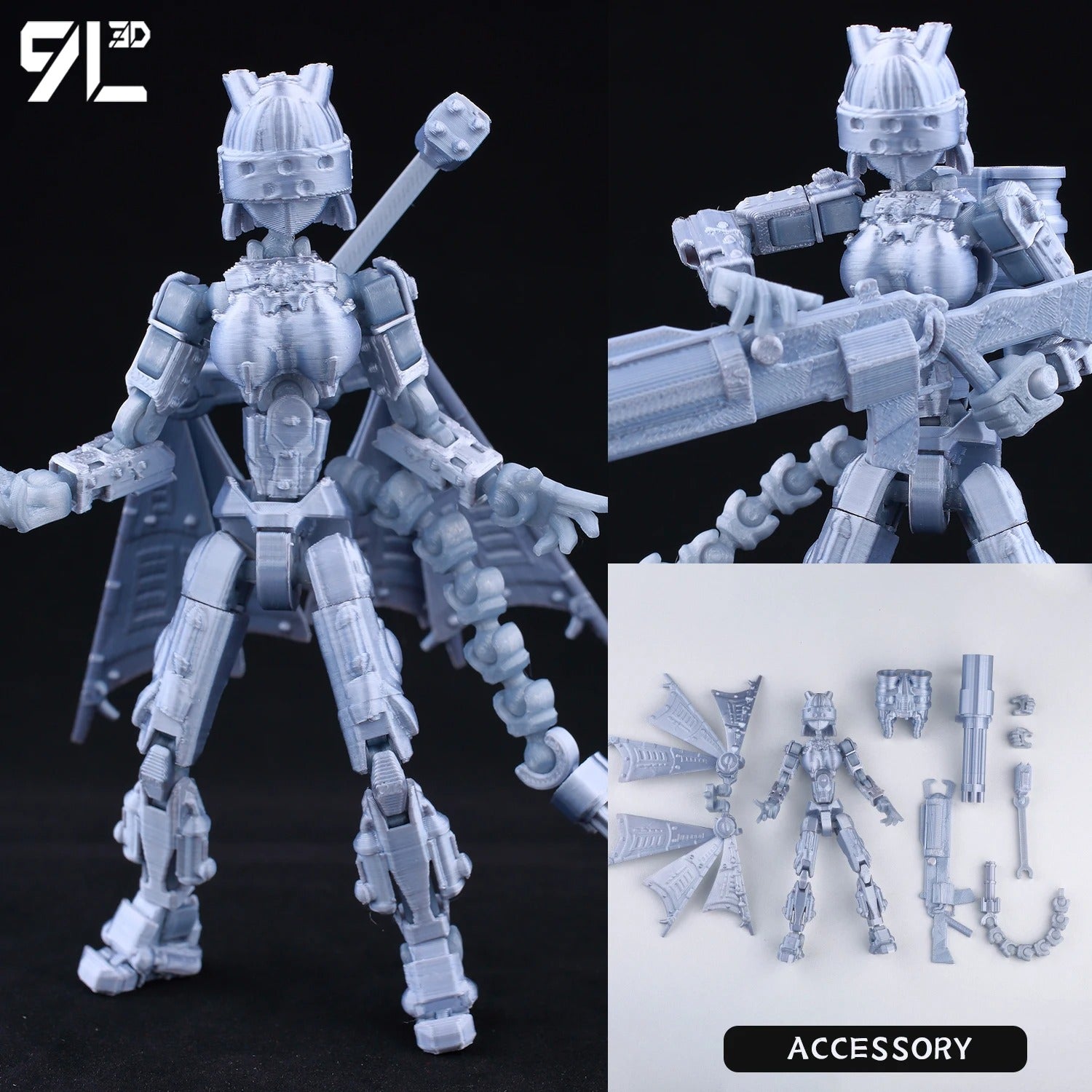 9L3D Printed Lucky Dummy 13 Action Figures Movable Shapeshift Mannequin Toys Parent-Children Games