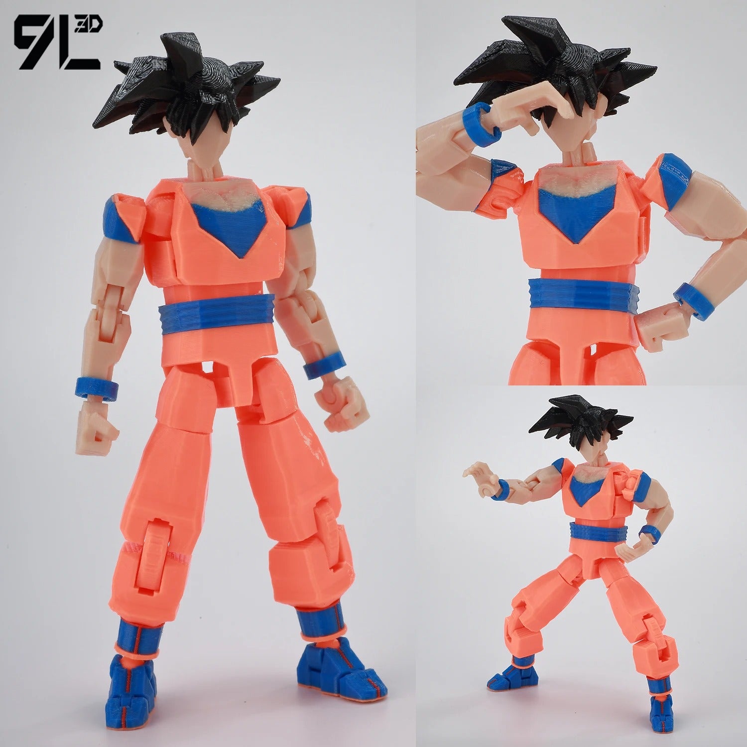 9L3D Printed Dragon Ball Son Goku Vegeta Beerus Frieza Anime Lucky13 Dummy13 Titan13 Action Figures Multi-Jointed Movable Toys