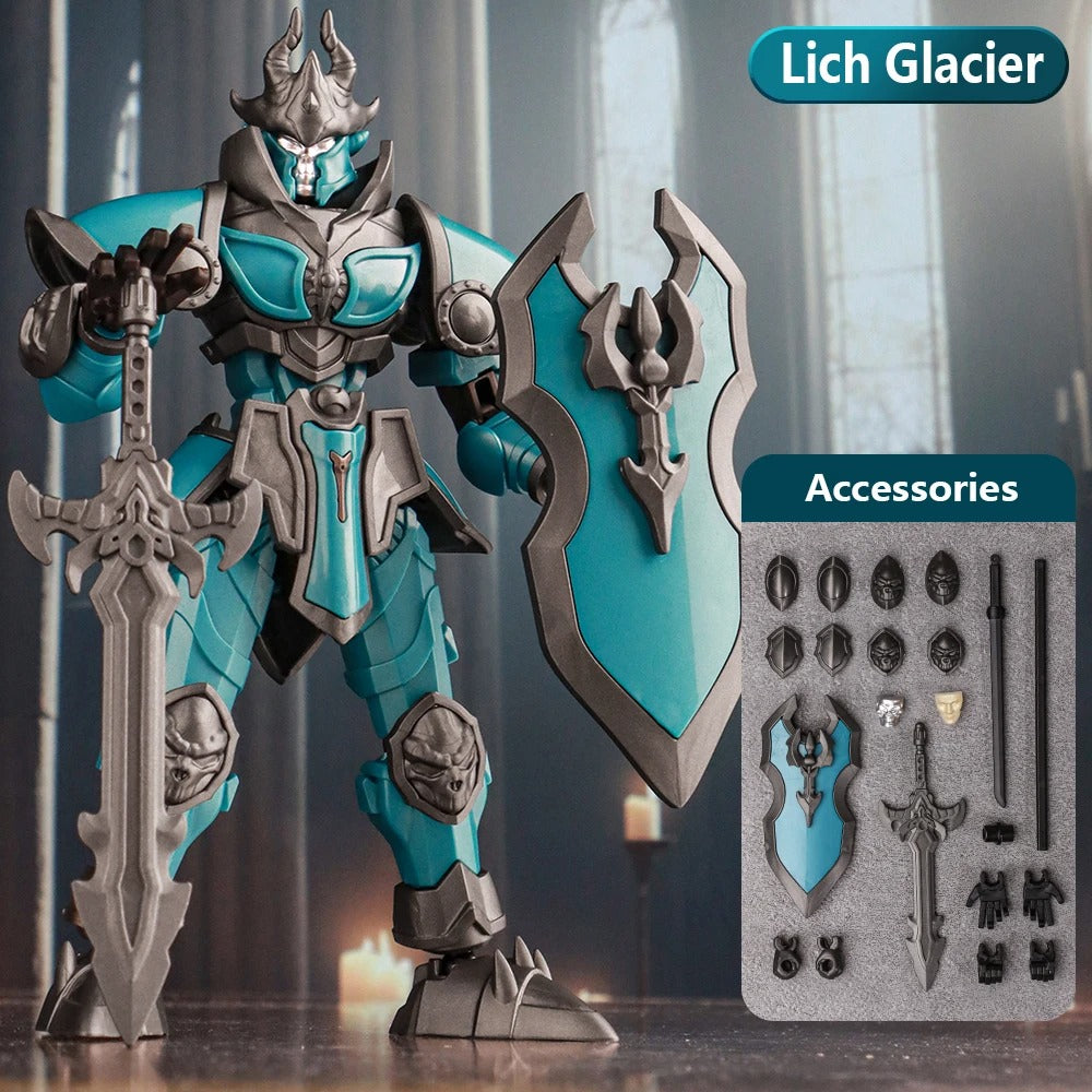 Lucky 13 movable joint doll King Arthur Lich King Knight robot assembly toy model boy gift