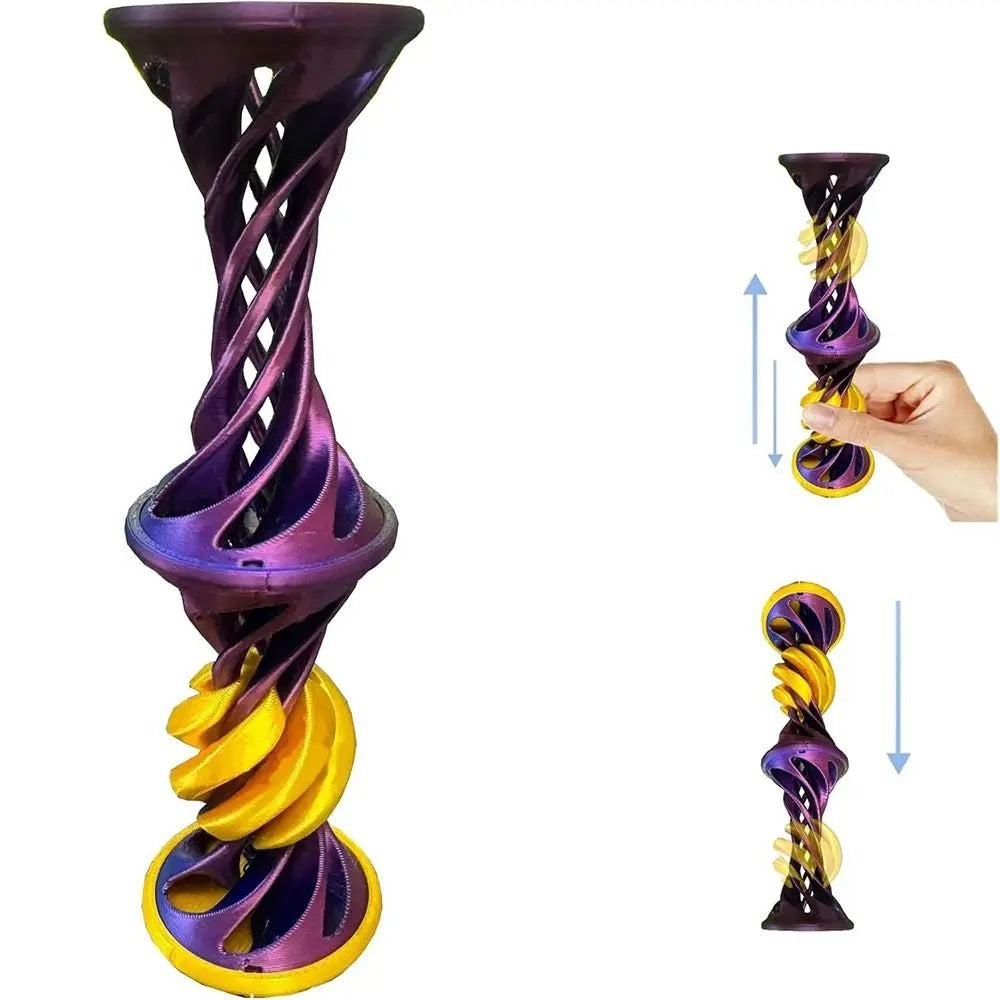 Creative Anxiety Relaxing 3D Printed Gear Ball Gear Sphere Sensory Needs Spin Ball Rotary Fidget Toy Stress Ball for Kids