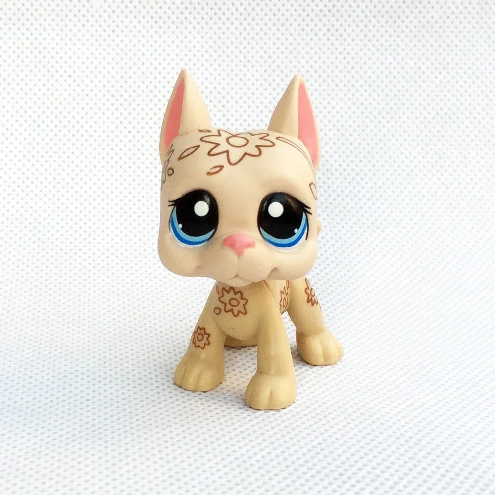 Original pet lps Bobble head toys great dane dogs Rare pet girl's collection old Gen 3 toys