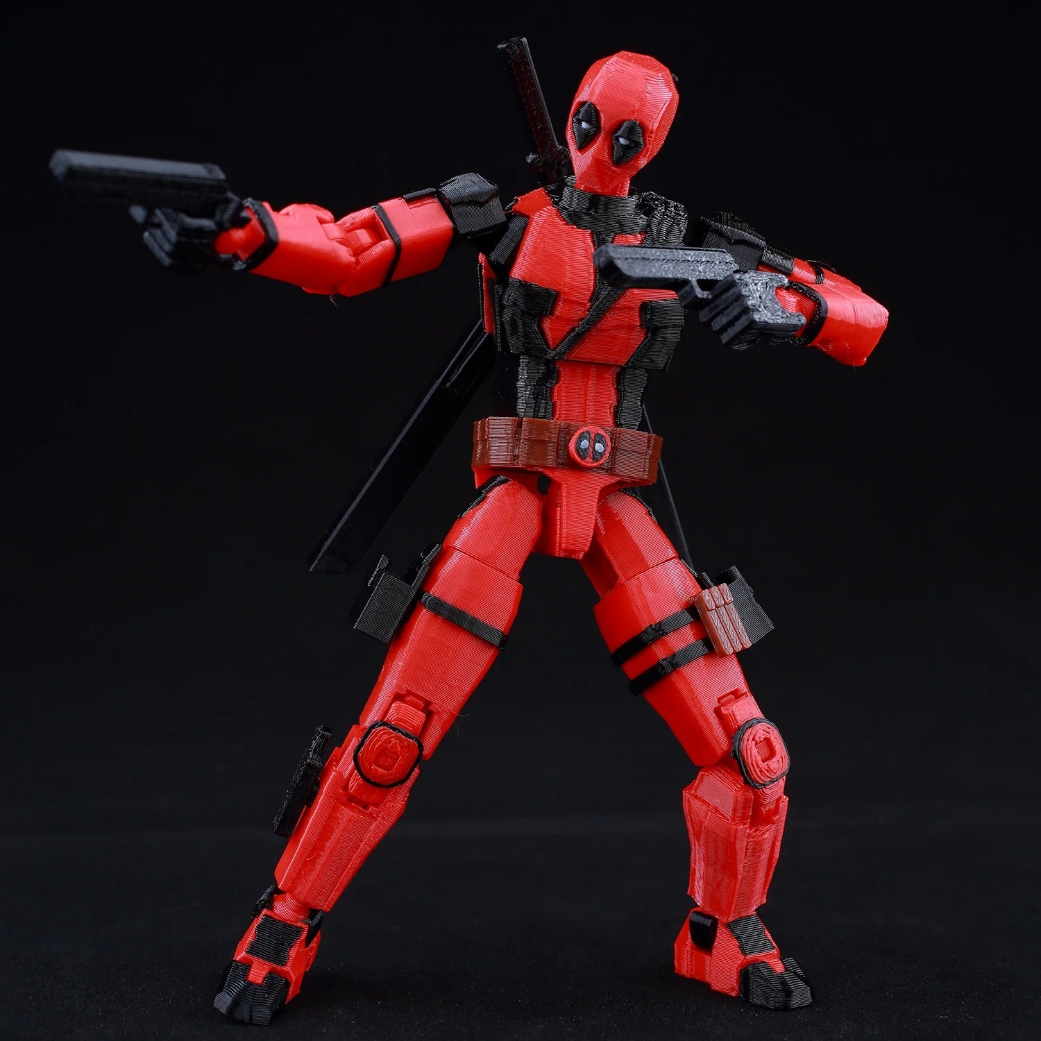 9L3D Printed Deadpool Wolverine Anime Characters Lucky Dummy 13 Action Figures Multi-Jointed Movable Shapeshift Mannequin Toys