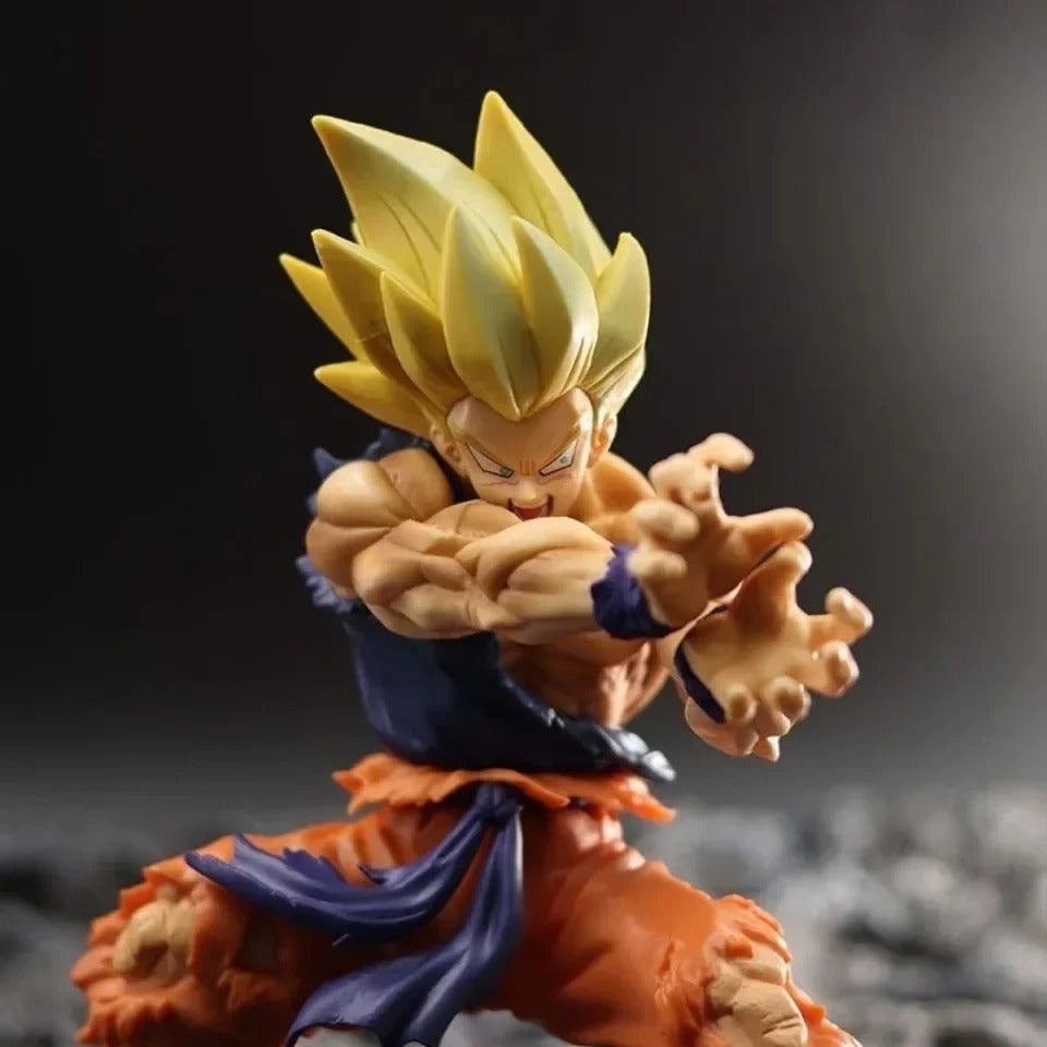 15cm Anime Style Saiyan Warrior Action Figure Battle Pose PVC Collectible Model Toy Decoration Gift UK