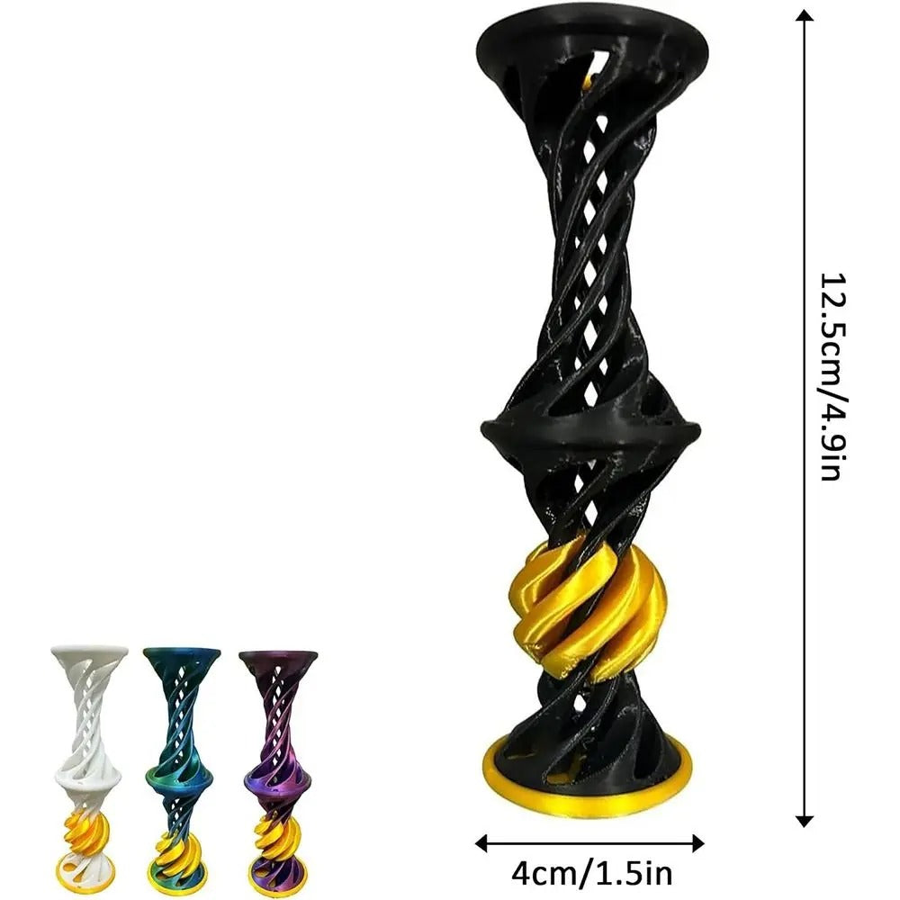 Creative Anxiety Relaxing 3D Printed Gear Ball Gear Sphere Sensory Needs Spin Ball Rotary Fidget Toy Stress Ball for Kids
