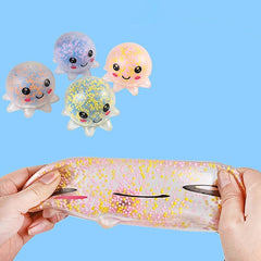 5PC Glowing Squid Vent Squeeze Ball Stress Relief Bubble Octopus Toy Decompression Birthday Gift Kids UK