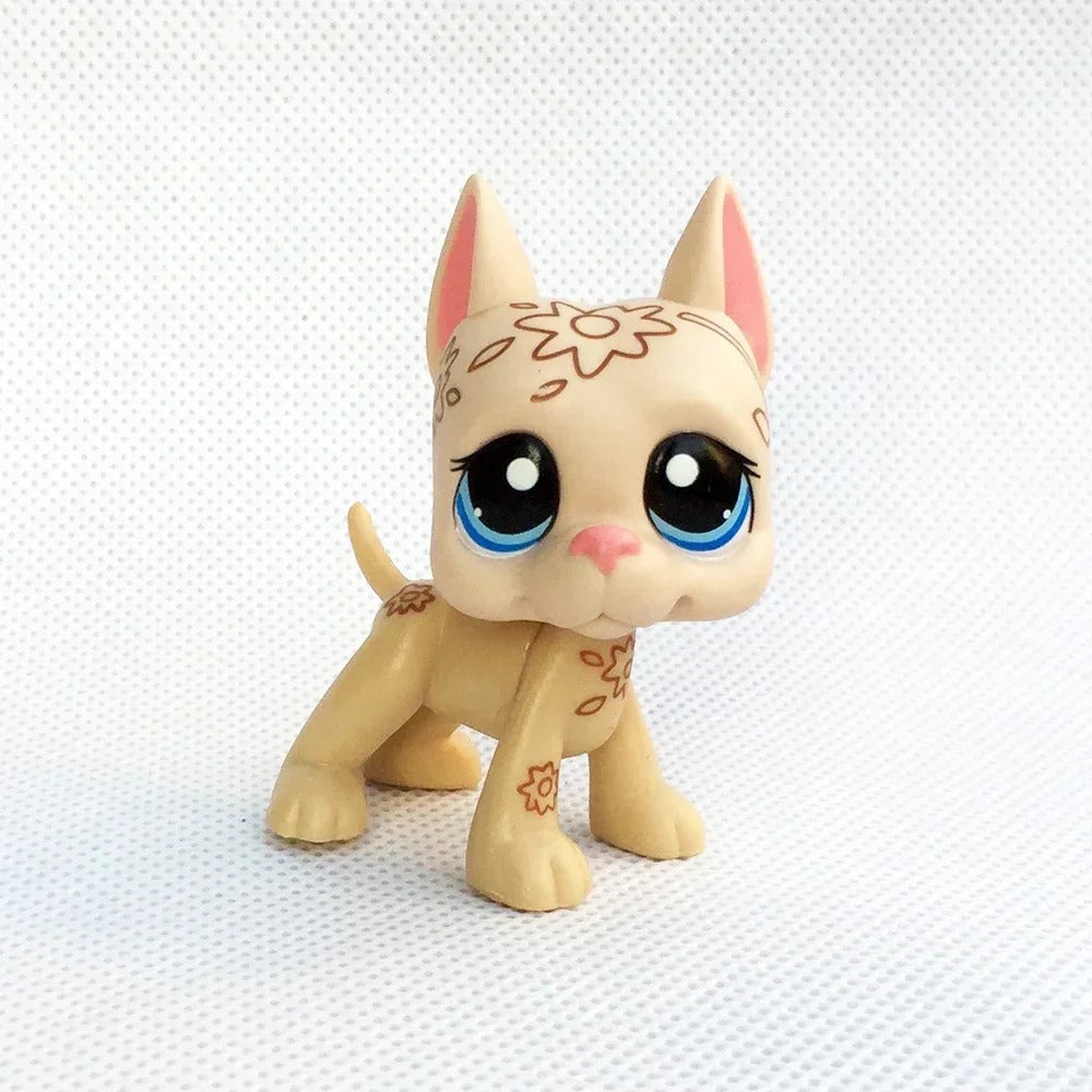Original pet lps Bobble head toys great dane dogs Rare pet girl's collection old Gen 3 toys