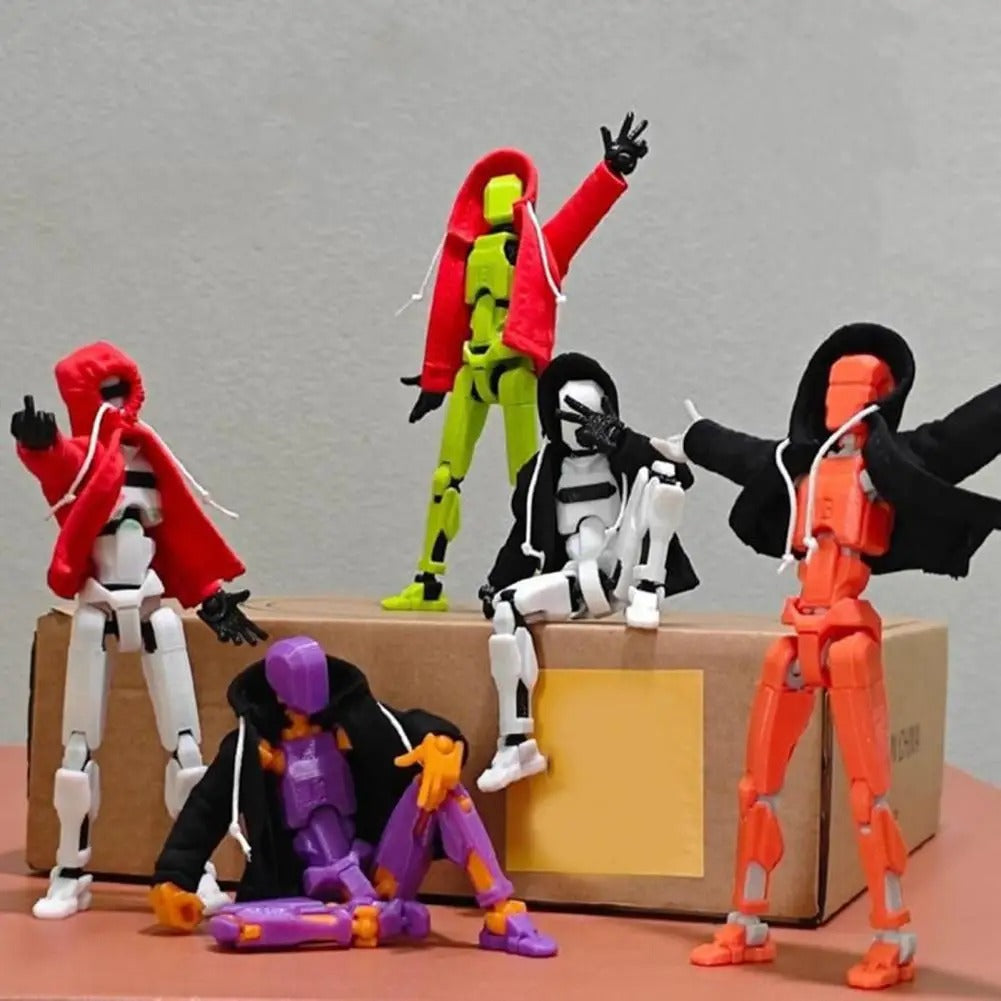 Action Doll Clothing Action Doll Hoodie 3d Printed Robot Action Figure Hoodie with Articulated Dummy Figurine Multi-jointed