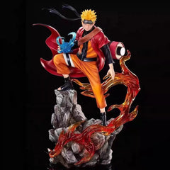 27cm Naruto Anime Figure Uzumaki Naruto Uchiha Sasuke Action Model Pvc Statue Desktop Ornament Collection Toys Gift