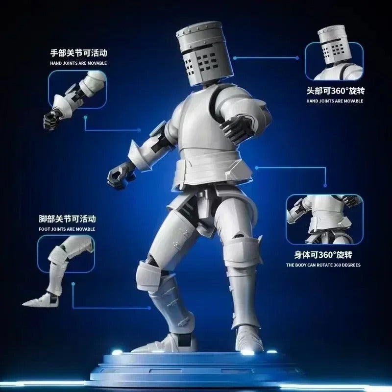 Knight Paladin Action Figure 13 Joint Movable Robot 3D Printed Model Toy Collectible Kids Gift UK