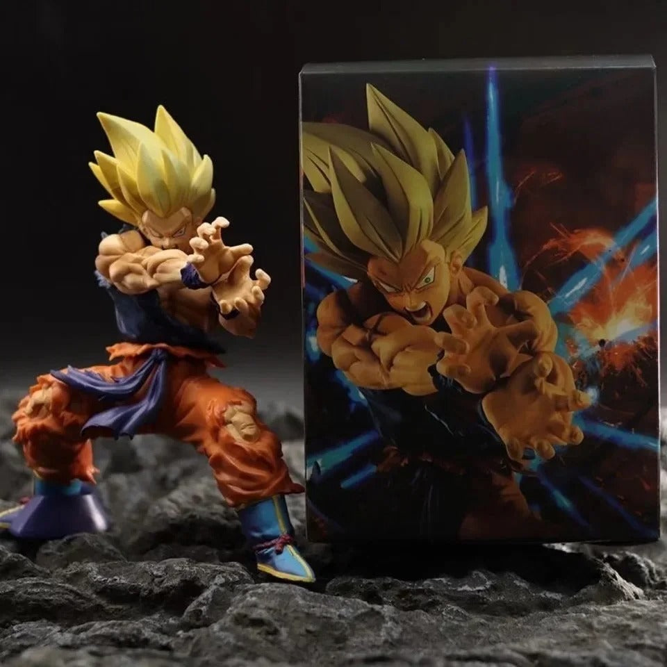 15cm Anime Style Saiyan Warrior Action Figure Battle Pose PVC Collectible Model Toy Decoration Gift UK