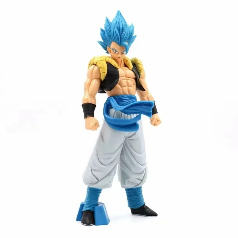 31CM Anime Dragon Ball Z Super Saiyan Blue Gogeta PVC Action Figure Model Toys Desktop Decoraction Children Birthday Gift